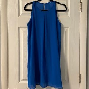 Junior's Royal Blue Shift Dress